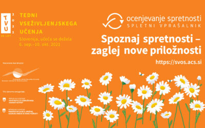 Ocenite lastne spretnosti tudi na Tednih vseživljenjskega učenja 2021!